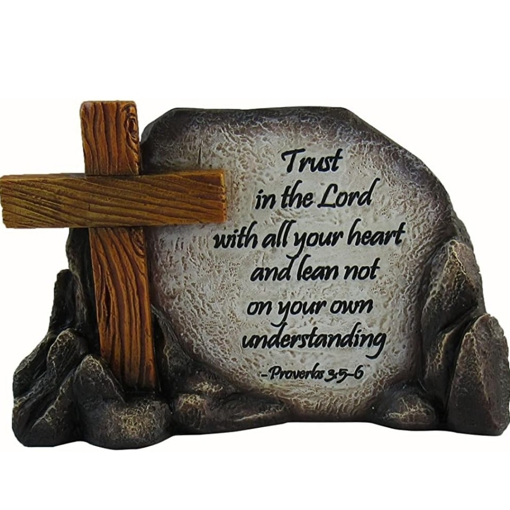 DWK Proverbs 3:5-6 Trust In The Lord Scripture Decorative Sign Plaque Religious